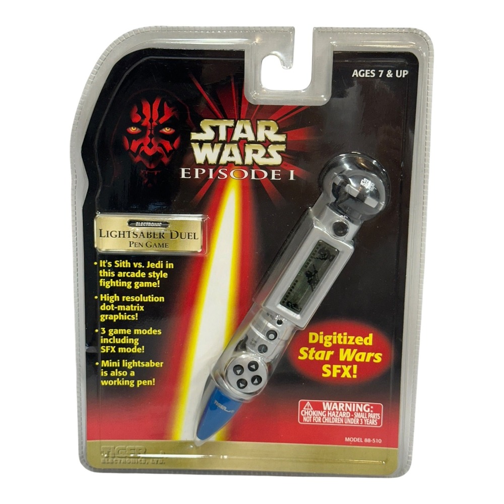 Tiger Electronics Star Wars Episode I Lightsaber Duel Electronic Pen Game 88-510